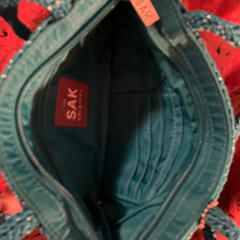 The Sak Teal Crochet New Purse - Picture 4 of 4